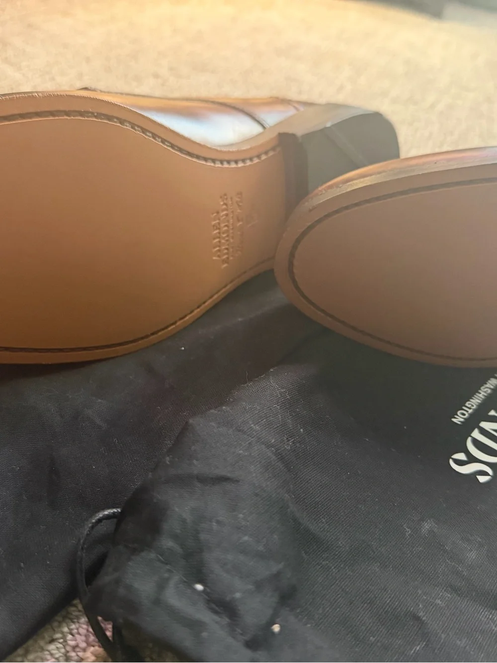Allen Edmonds Men’s Brown Leather Oxford Dress Shoes